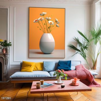 Tranh bình hoa đẹp tinh tế mẫu mới nhất