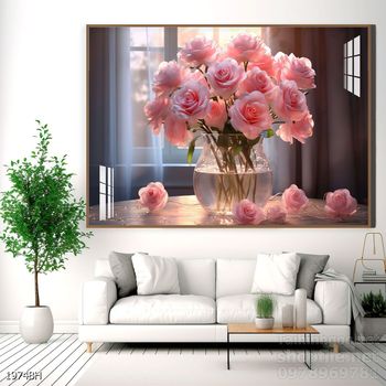 Mẫu tranh bình hoa treo tường đẹp nhất