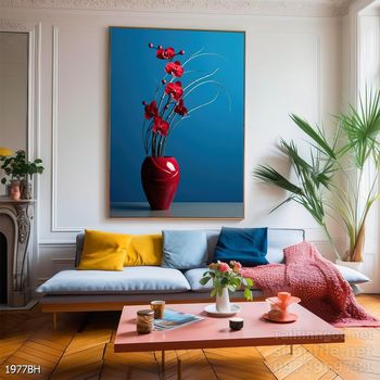 Tranh bình hoa hiện đại treo tường sang trọng ý nghĩa