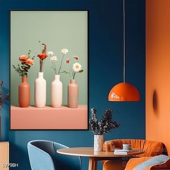 Tranh bình hoa trang trí phòng khách, phòng ăn đẹp