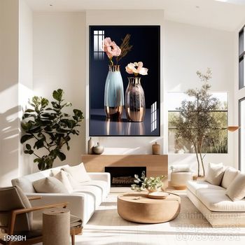 Tranh bình hoa 3D tuyệt đẹp