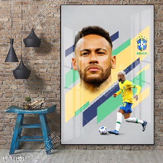 Tranh cầu thủ nổi tiếng Naymar treo tường trang trí