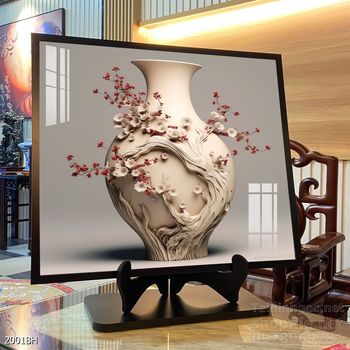 Mẫu tranh bình hoa mới nhất trang trí phòng khách, phòng ăn