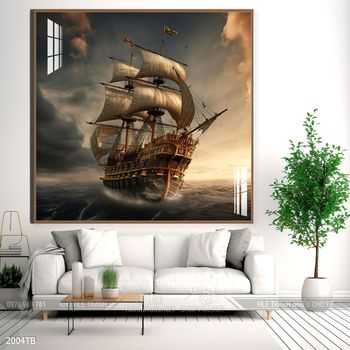 Tranh thuận buồm xuôi gió đẹp ấn tượng