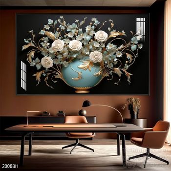 Tranh bình hoa đẹp decor trang trí tường