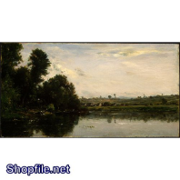 Tranh sơn dầu nước ngoài dòng sông