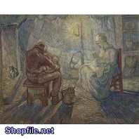Tranh sơn dầu nước ngoài gia đình hạnh phúc