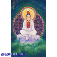 Quan thế âm bồ tát ngồi trên tòa sen