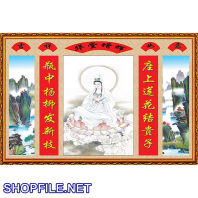 Quan thế âm bồ tát ngồi trên tòa sen