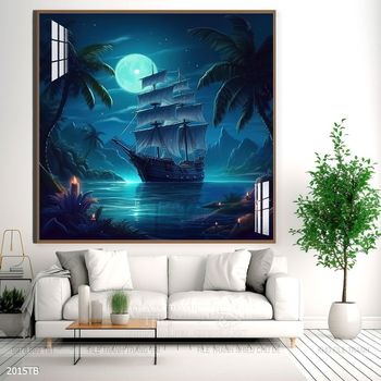 Tranh thuận buồm xuôi gió đẹp ấn tượng