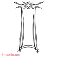 Vector Hình Xăm Hoa Văn Khung Họa Tiết