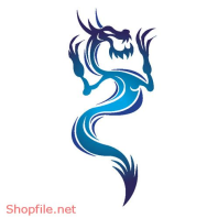 Vector Hình Xăm Rồng Đồ Họa Đẹp