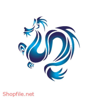 Vector Hình Xăm Rồng Đồ Họa Đẹp