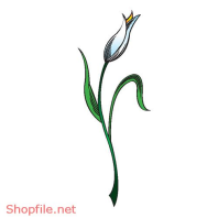 Vector Hình Xăm Hoa Cỏ Đồ Họa Đẹp