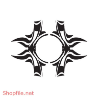 Vector Hình Xăm Hoa Văn Ấn Tượng