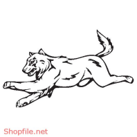 Vector Hình Xăm Decal Sói Ấn Tượng