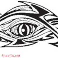 Vector Hình Xăm Decal Đầu Lâu Ấn Tượng