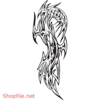 Vector Hình Xăm Decal Đầu Lâu Ấn Tượng