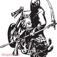 Vector Hình Xăm Decal Đầu Lâu Ấn Tượng