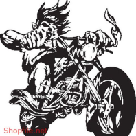 Vector Hình Xăm Decal Đầu Lâu Ấn Tượng