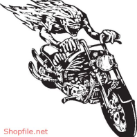 Vector Hình Xăm Decal Đầu Lâu Ấn Tượng