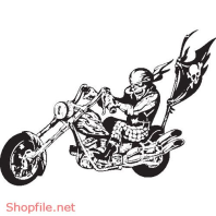 Vector Hình Xăm Decal Đầu Lâu Ấn Tượng