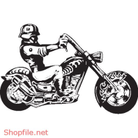 Vector Hình Xăm Decal Đầu Lâu Ấn Tượng