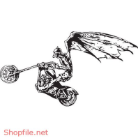 Vector Hình Xăm Decal Moto Ấn Tượng