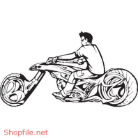 Vector Hình Xăm Decal Moto Ấn Tượng