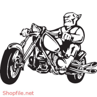 Vector Hình Xăm Decal Moto Ấn Tượng