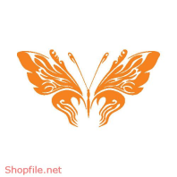 Vector Hình Xăm Decal Bươm Bướm Ấn Tượng