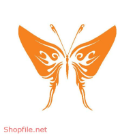 Vector Hình Xăm Decal Bươm Bướm Ấn Tượng