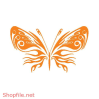 Vector Hình Xăm Decal Bươm Bướm Ấn Tượng