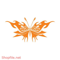 Vector Hình Xăm Decal Bươm Bướm Ấn Tượng