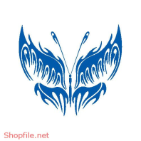 Vector Hình Xăm Decal Bươm Bướm Ấn Tượng