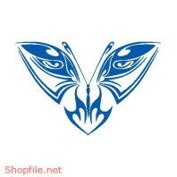 Vector Hình Xăm Decal Bươm Bướm Ấn Tượng