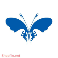 Vector Hình Xăm Decal Bươm Bướm Ấn Tượng