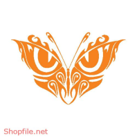 Vector Hình Xăm Decal Bươm Bướm Ấn Tượng