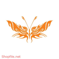 Vector Hình Xăm Decal Bươm Bướm Ấn Tượng