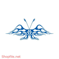 Vector Hình Xăm Decal Bươm Bướm Ấn Tượng