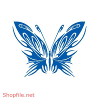 Vector Hình Xăm Decal Bươm Bướm Ấn Tượng