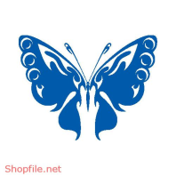 Vector Hình Xăm Decal Bươm Bướm Ấn Tượng