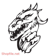 Vector Hình Xăm Decal Rồng Đẹp