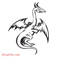 Vector Hình Xăm Decal Rồng Đẹp