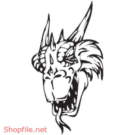 Vector Hình Xăm Decal Rồng Đẹp