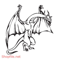 Vector Hình Xăm Decal Rồng Đẹp