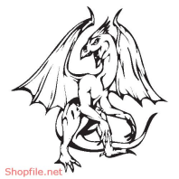 Vector Hình Xăm Decal Rồng Đẹp