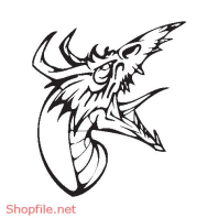 Vector Hình Xăm Decal Rồng Đẹp