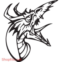 Vector Hình Xăm Decal Rồng Đẹp