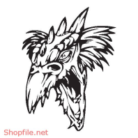 Vector Hình Xăm Decal Rồng Đẹp